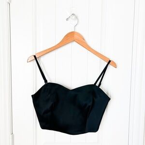 P.A.R.O.S.H. Cropped Silk Tank Top Size Medium